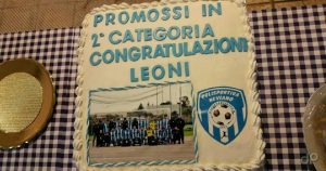 Polisportiva Neviano torta promozione 2018